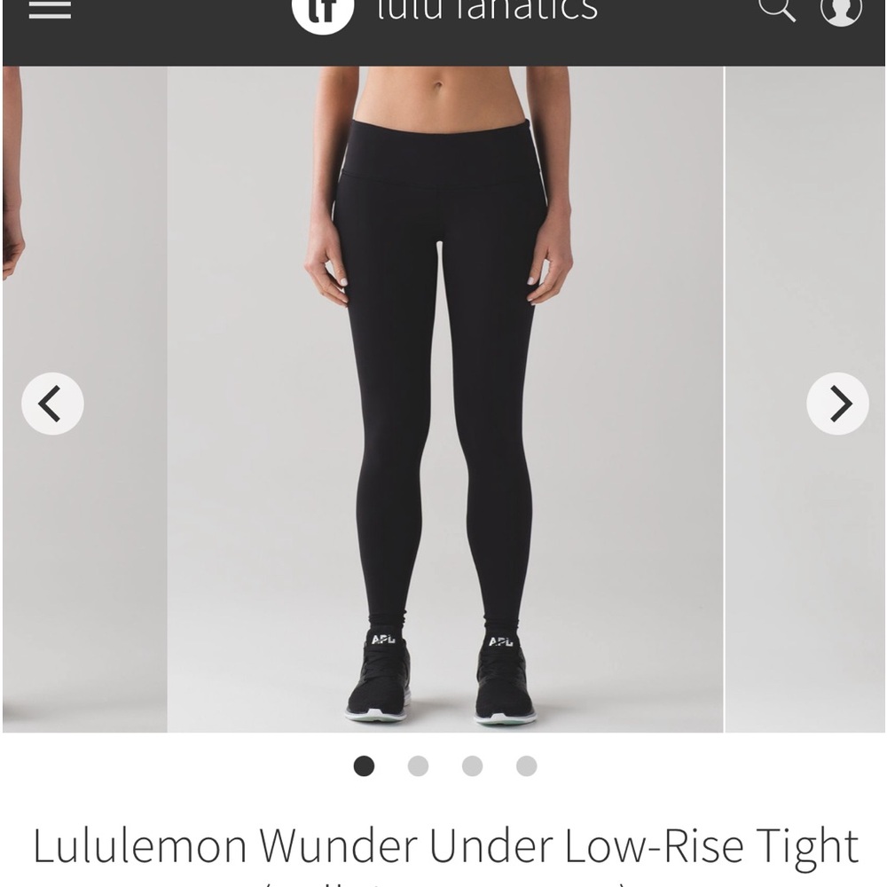 Preloved Lululemon Wunder Under Legging, size 8 with long length (30”)